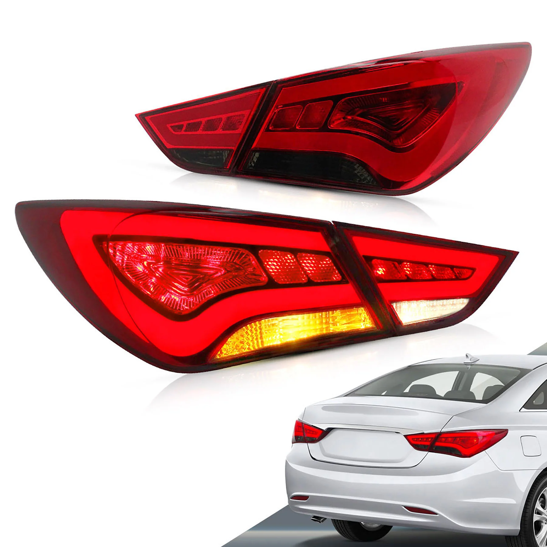 VLAND Rear Lamps For Hyundai Sonata 2011-2014 6th Gen Aftermarket Tail lights Assembly - Image 11