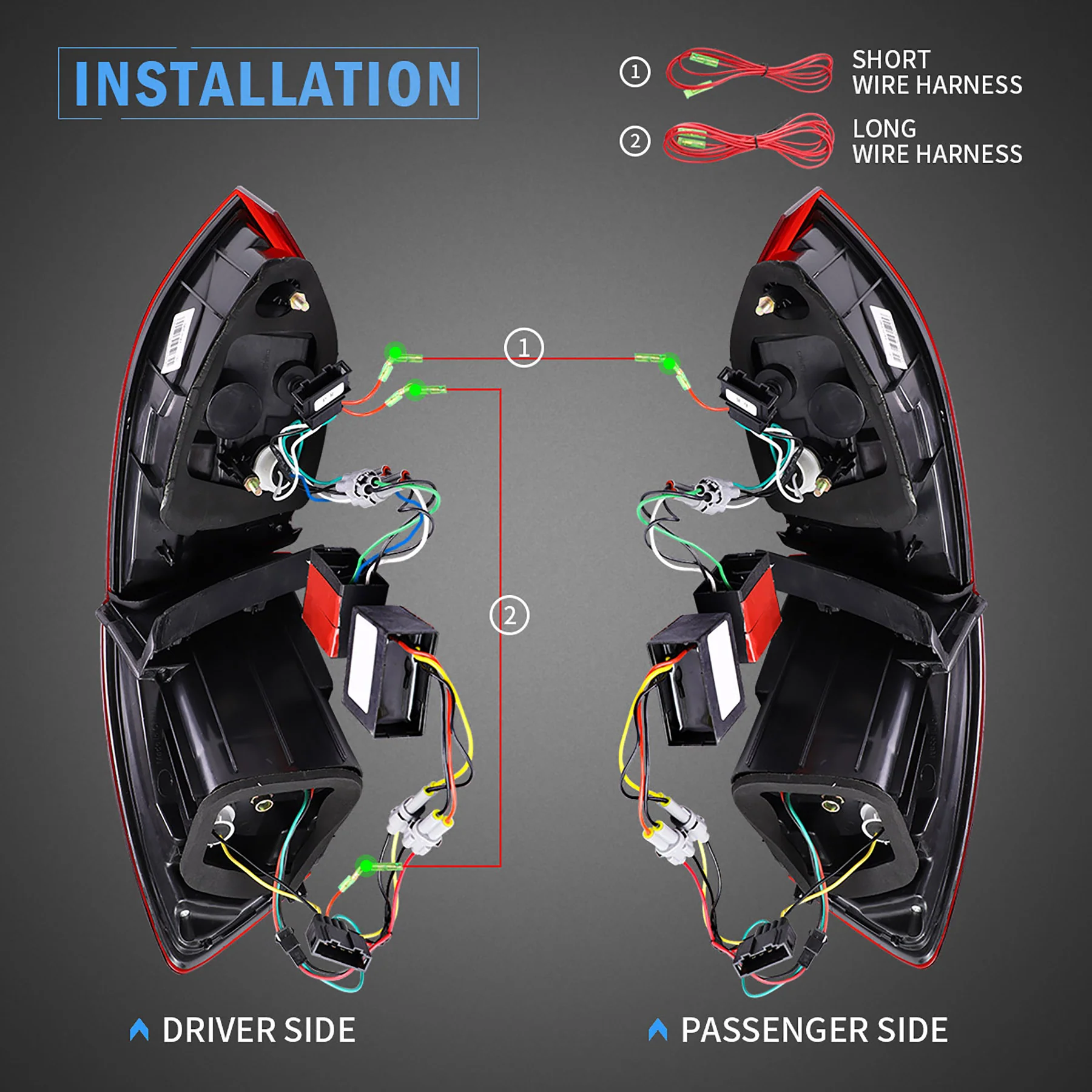 VLAND LED Taillights For 2011-2014 Volkswagen Jetta mk6 Not Fit GLI - Image 6