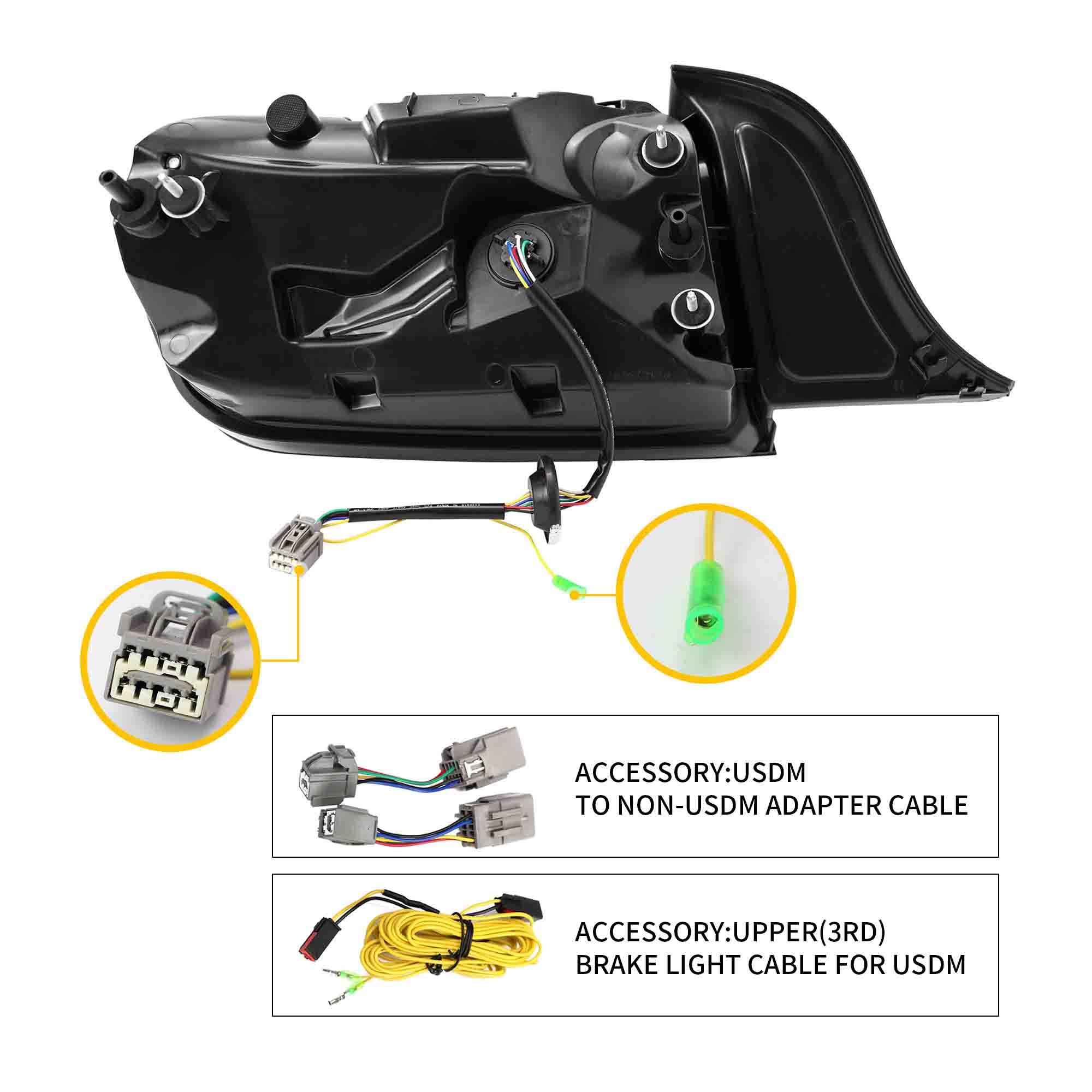 VLAND LED Taillights For 2015-2023 Ford Mustang S550 w/5 Modes Turn Signal - Image 4